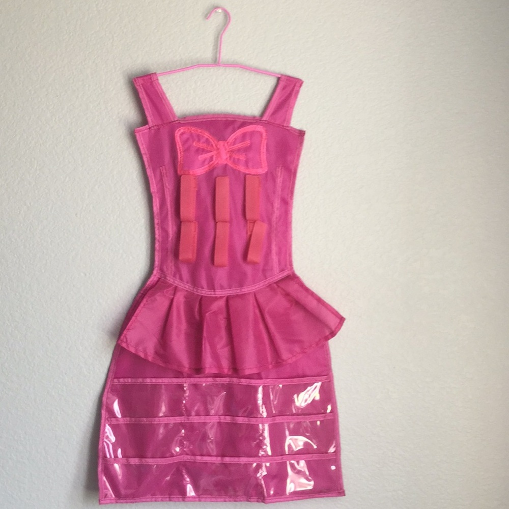 Girls pink dress jewelry hanger!